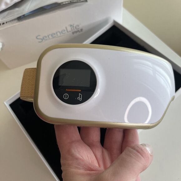 SereneLife Smart Eye Massager with Heat & Pressure Point Therapy Mask - Picture 14 of 16